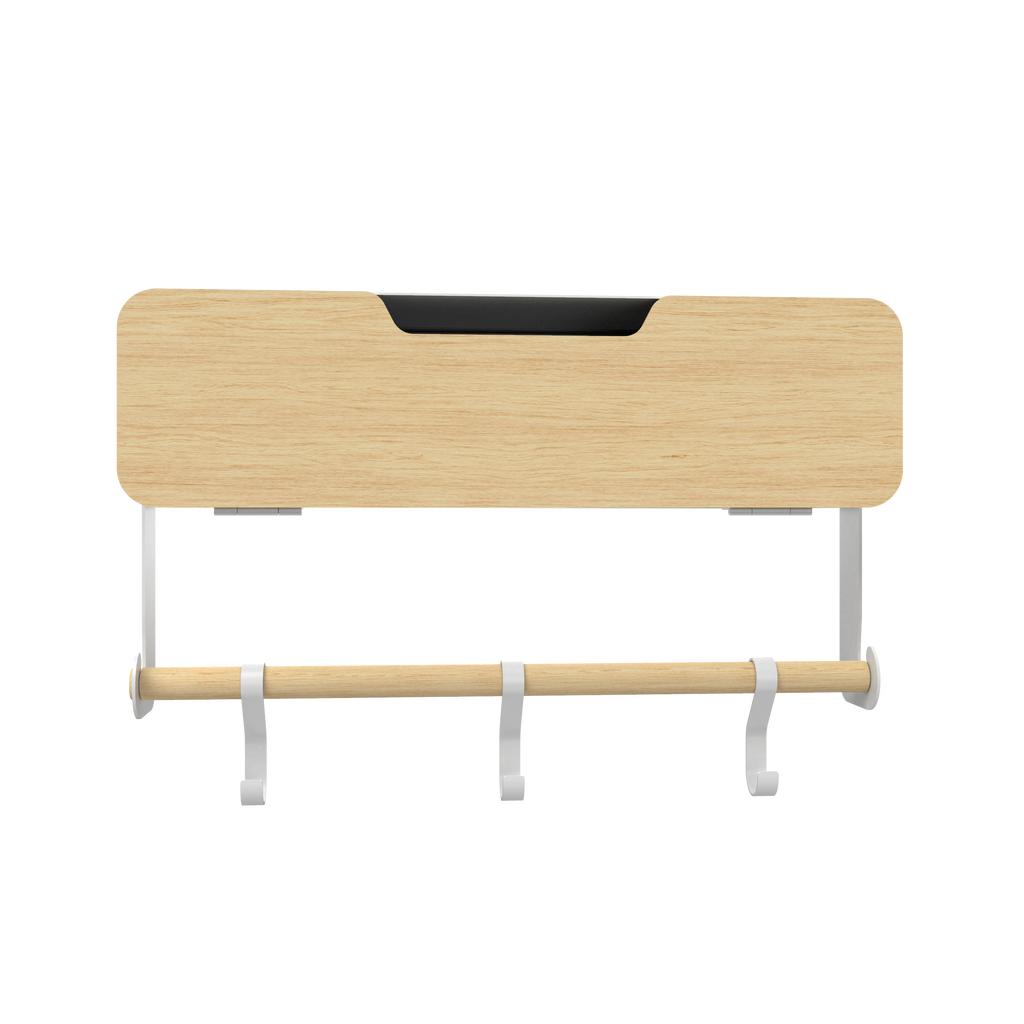 White Hanging / Magnetic Rack System-Shelf W/ Door
