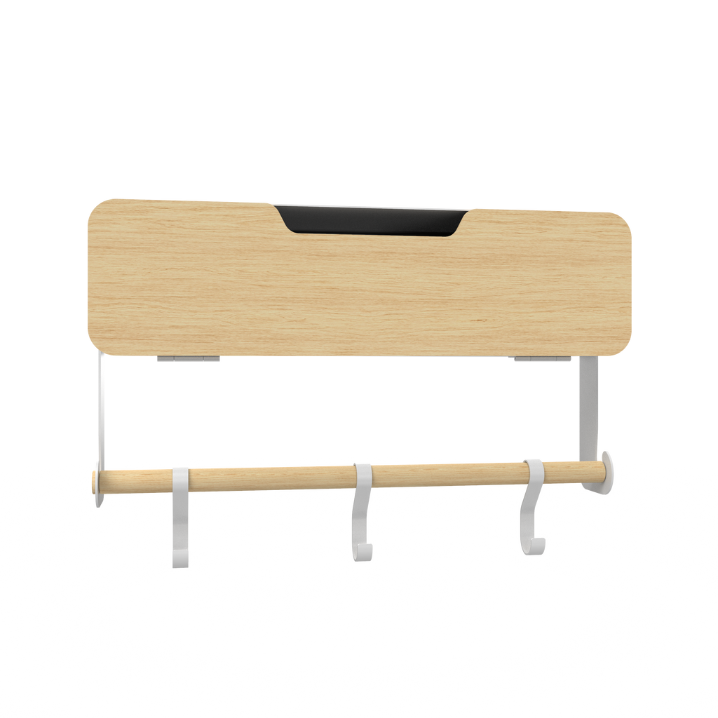White Hanging / Magnetic Rack System-Shelf W/ Door