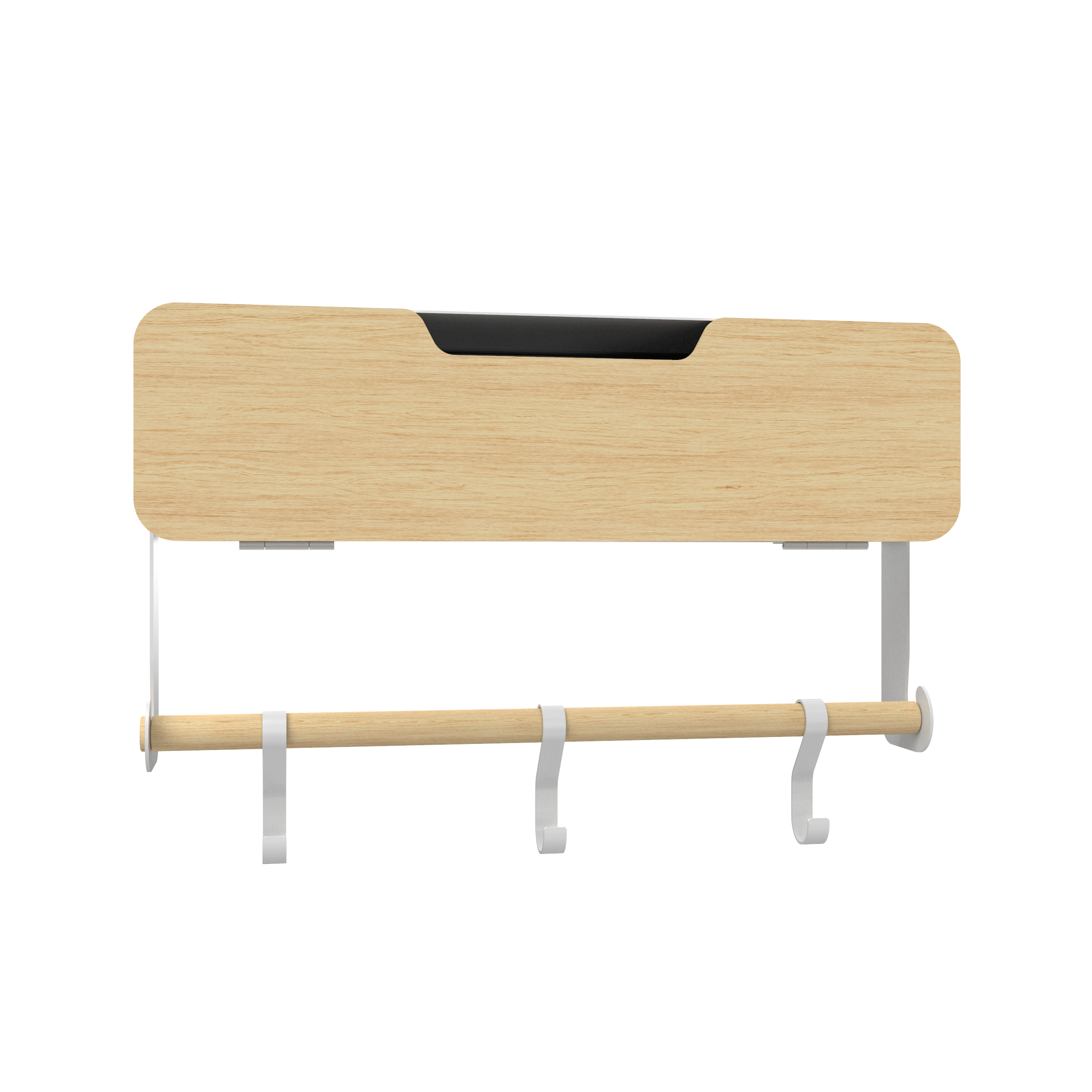 White Hanging / Magnetic Rack System-Shelf W/ Door