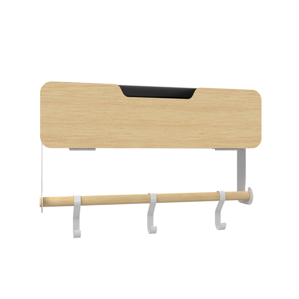 White Hanging / Magnetic Rack System-Shelf W/ Door