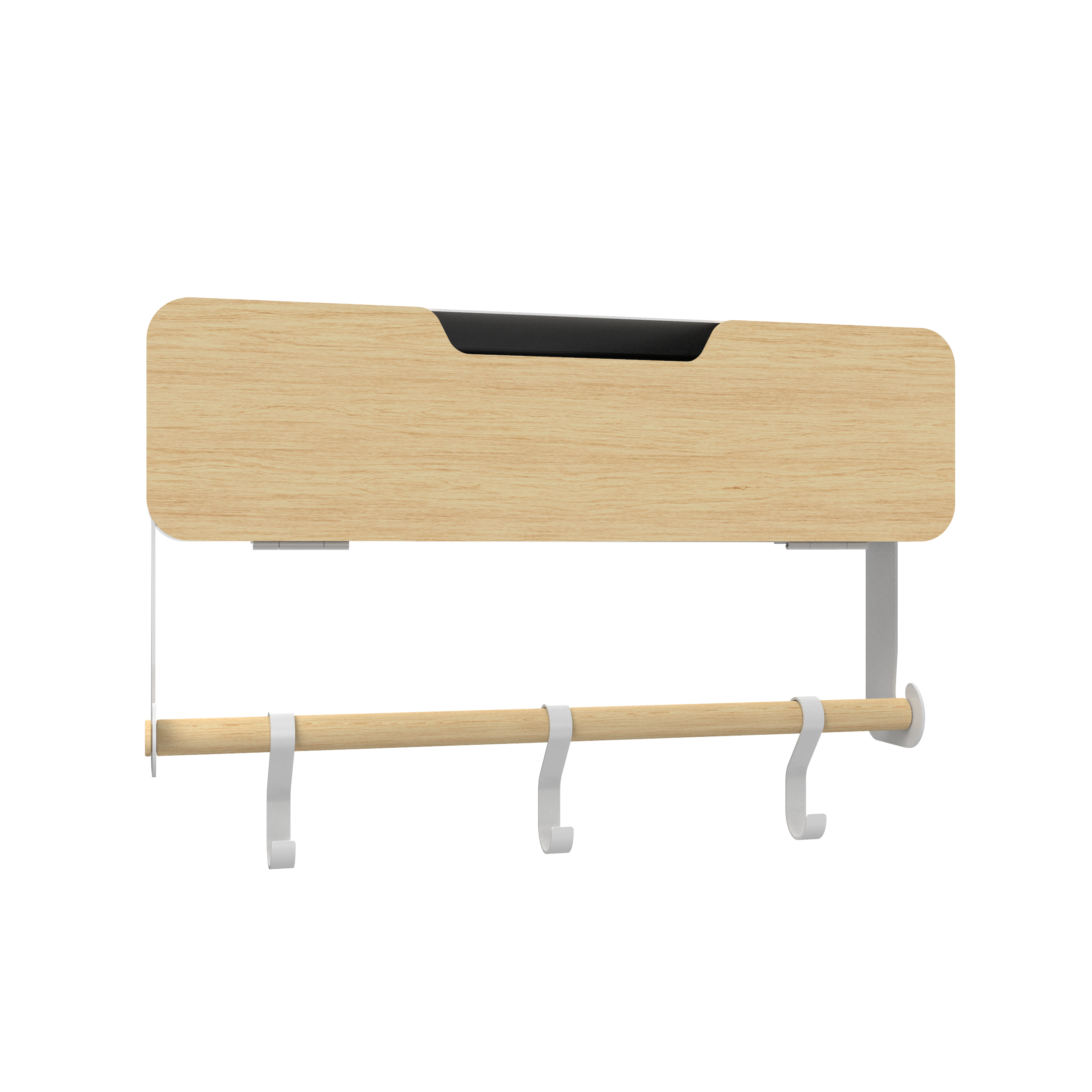 White Hanging / Magnetic Rack System-Shelf W/ Door