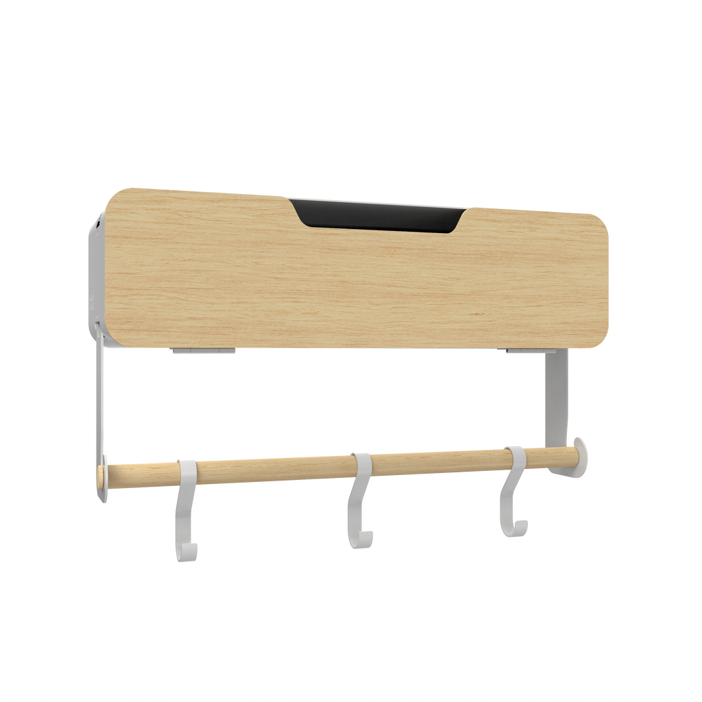 White Hanging / Magnetic Rack System-Shelf W/ Door