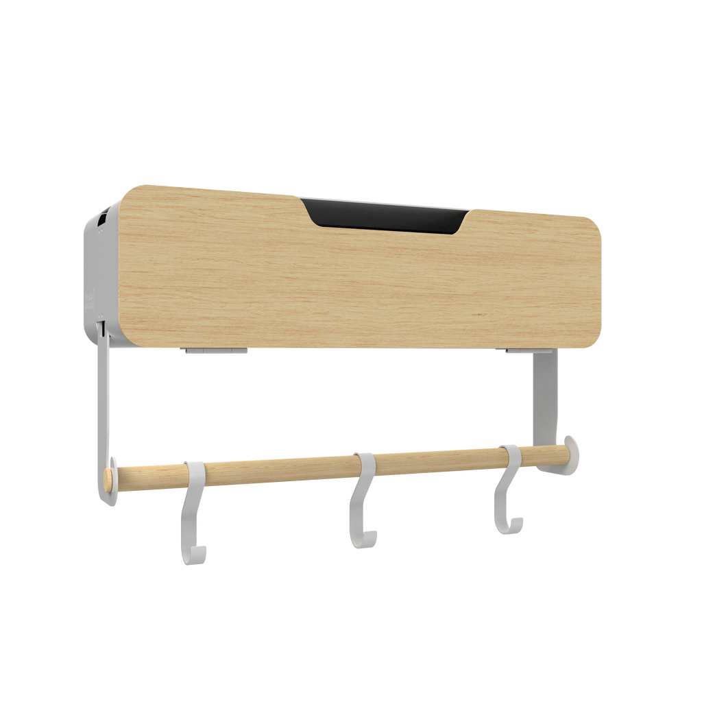 White Hanging / Magnetic Rack System-Shelf W/ Door