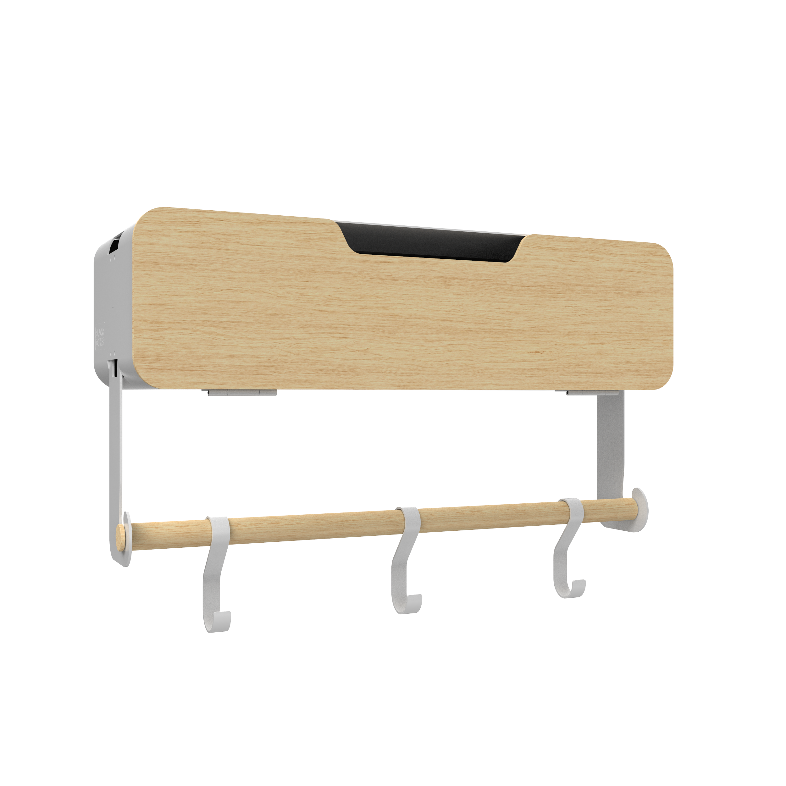 White Hanging / Magnetic Rack System-Shelf W/ Door
