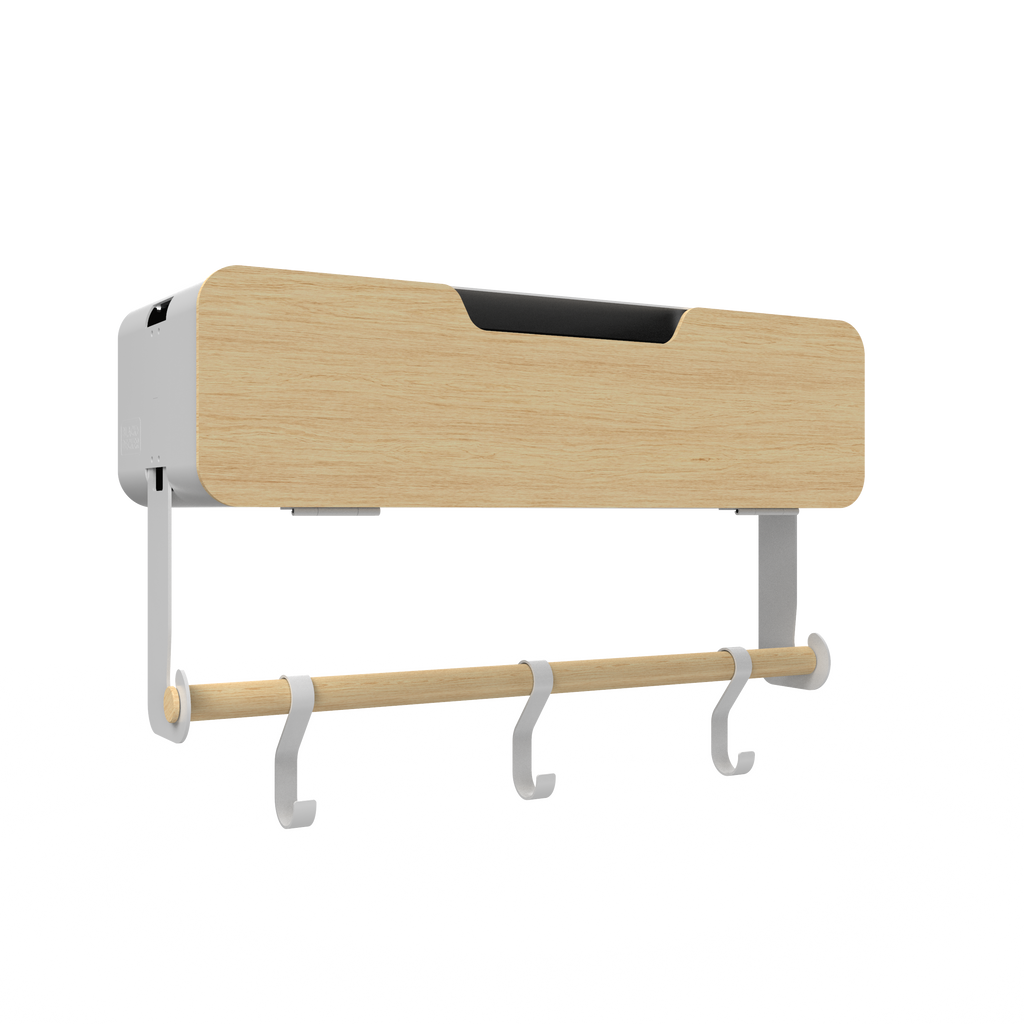 White Hanging / Magnetic Rack System-Shelf W/ Door