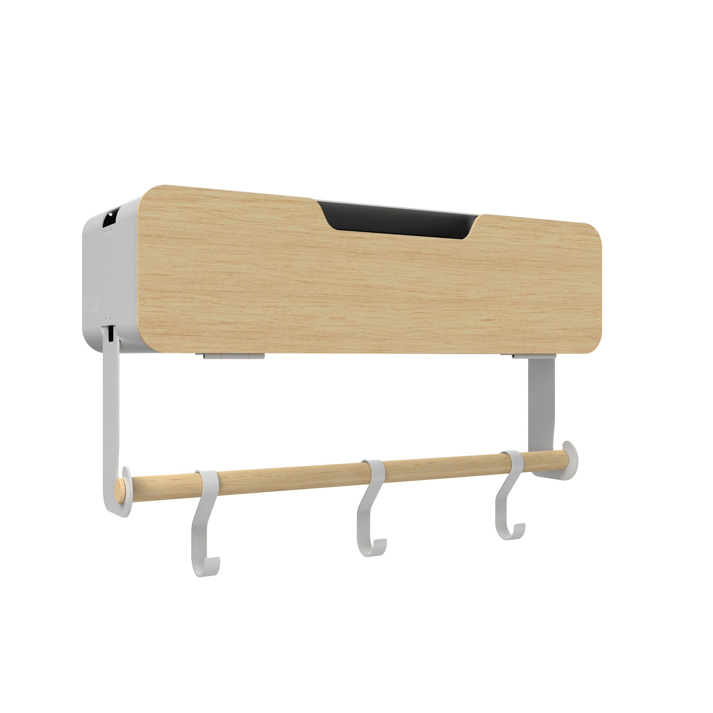 White Hanging / Magnetic Rack System-Shelf W/ Door