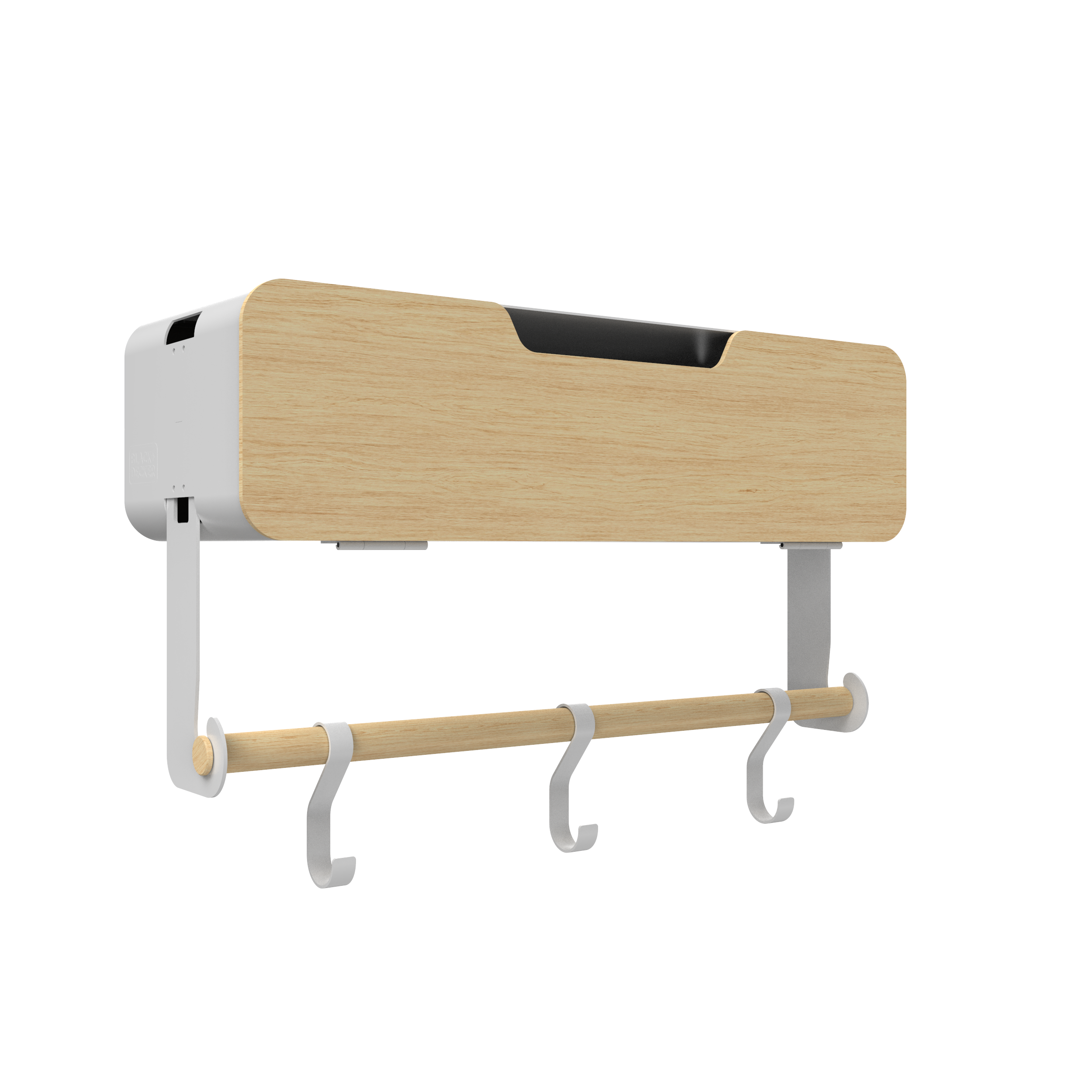 White Hanging / Magnetic Rack System-Shelf W/ Door