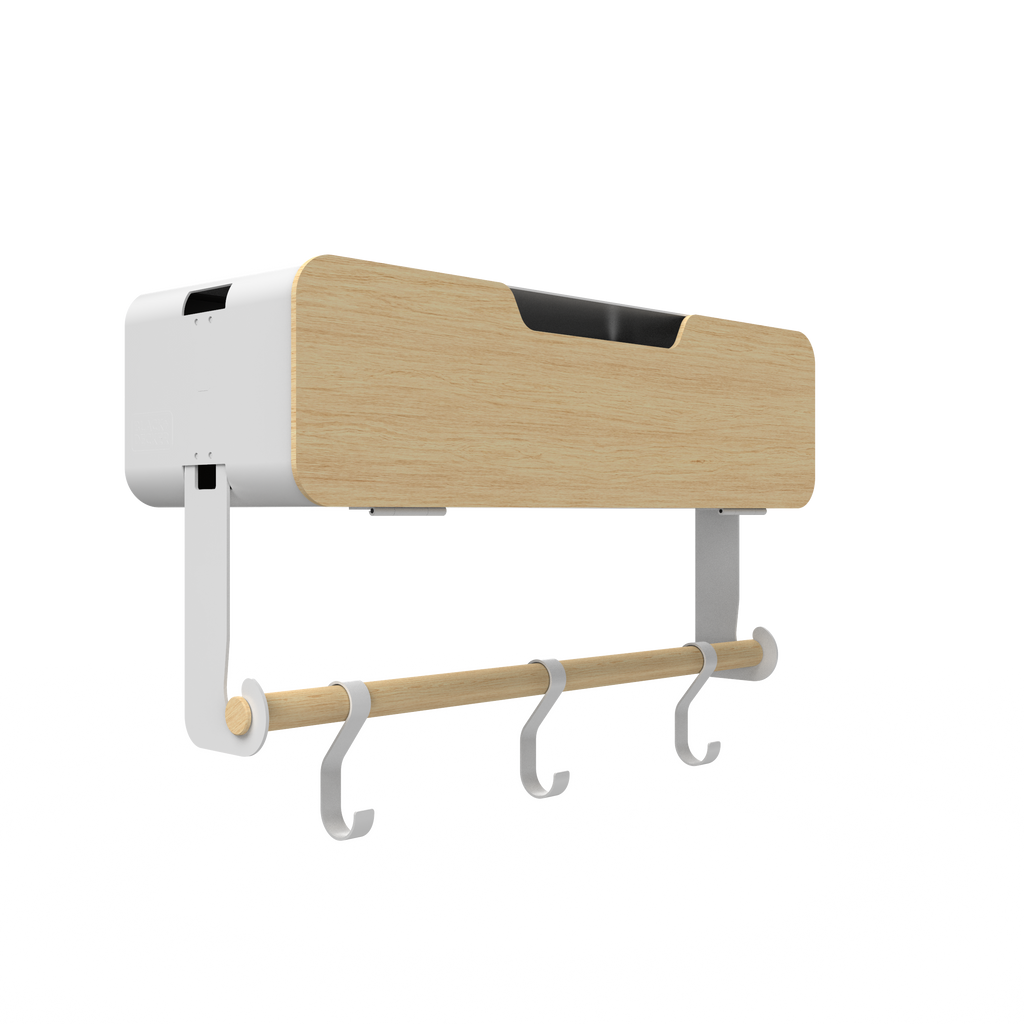 White Hanging / Magnetic Rack System-Shelf W/ Door