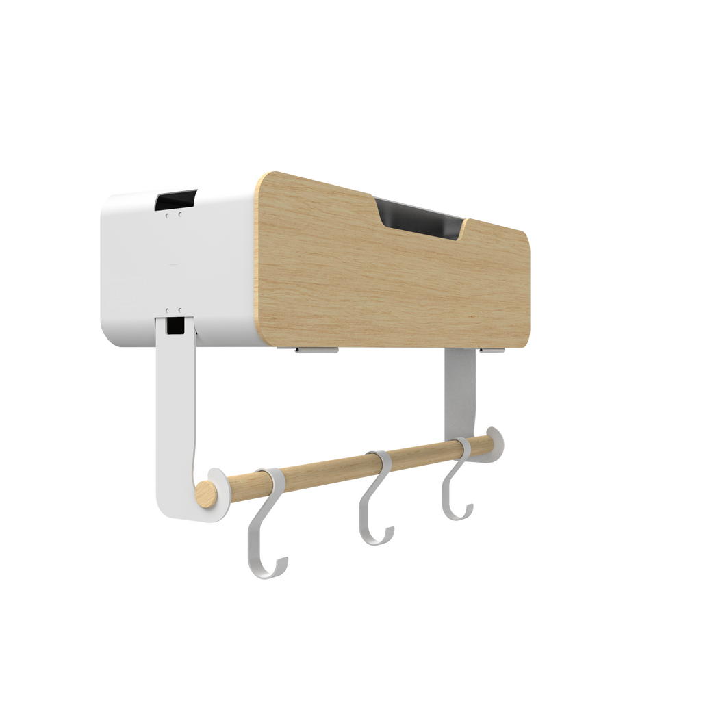 White Hanging / Magnetic Rack System-Shelf W/ Door