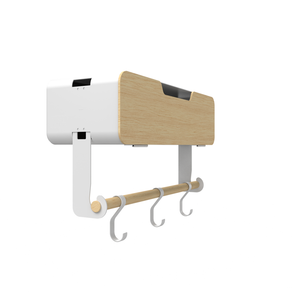 White Hanging / Magnetic Rack System-Shelf W/ Door