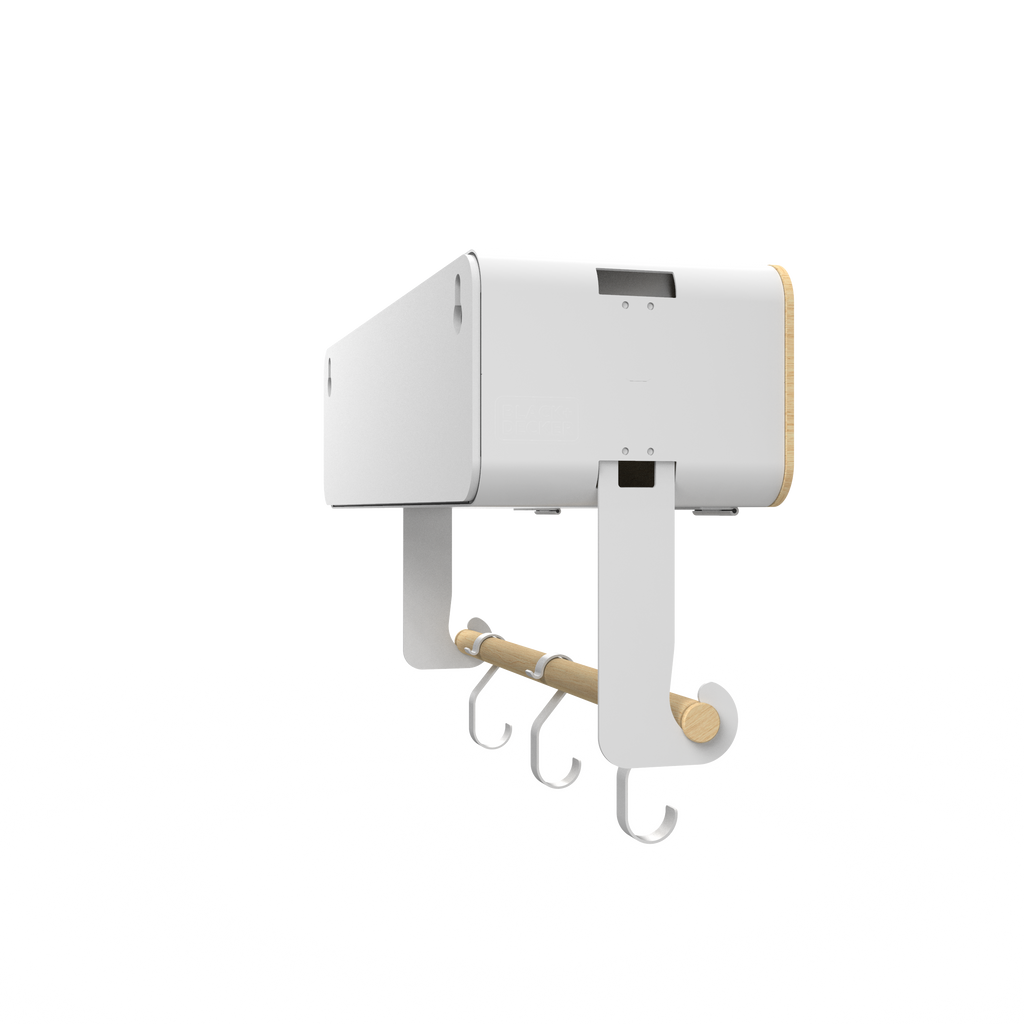 White Hanging / Magnetic Rack System-Shelf W/ Door