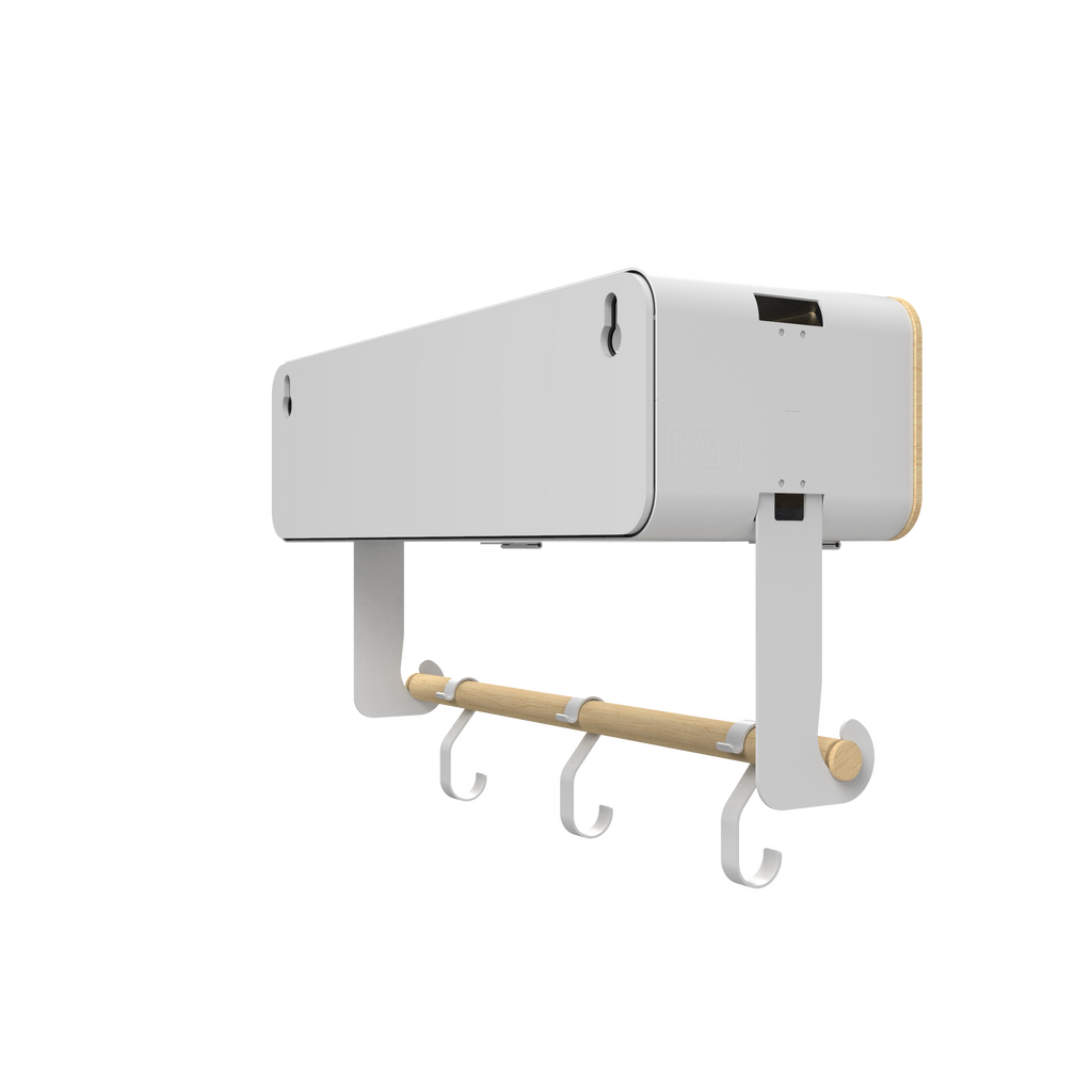 White Hanging / Magnetic Rack System-Shelf W/ Door