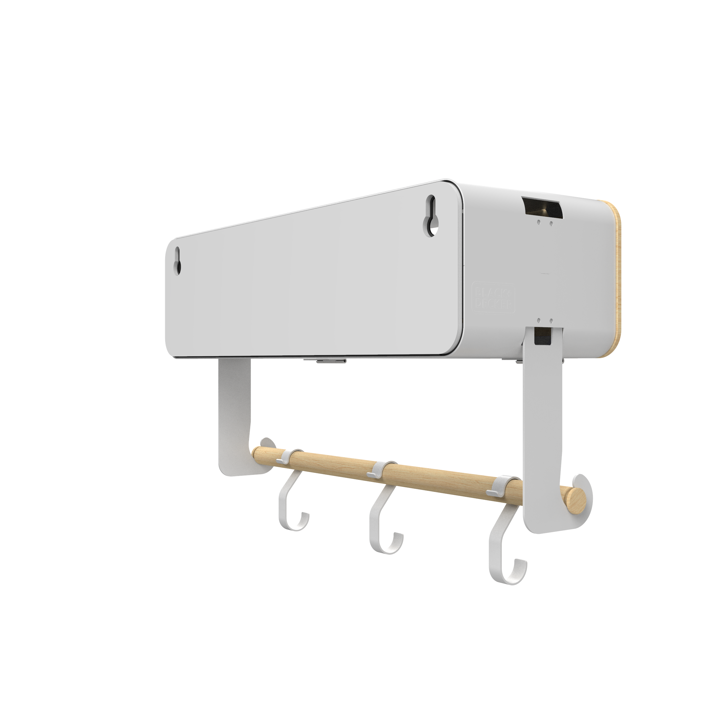 White Hanging / Magnetic Rack System-Shelf W/ Door