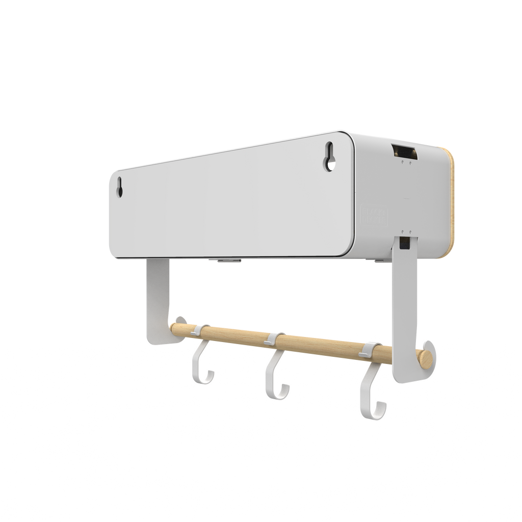 White Hanging / Magnetic Rack System-Shelf W/ Door