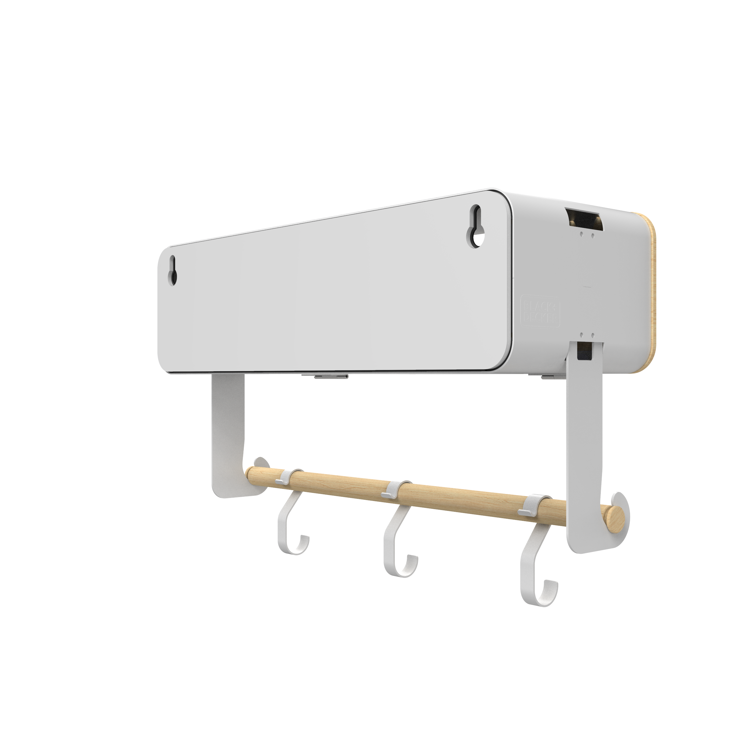 White Hanging / Magnetic Rack System-Shelf W/ Door