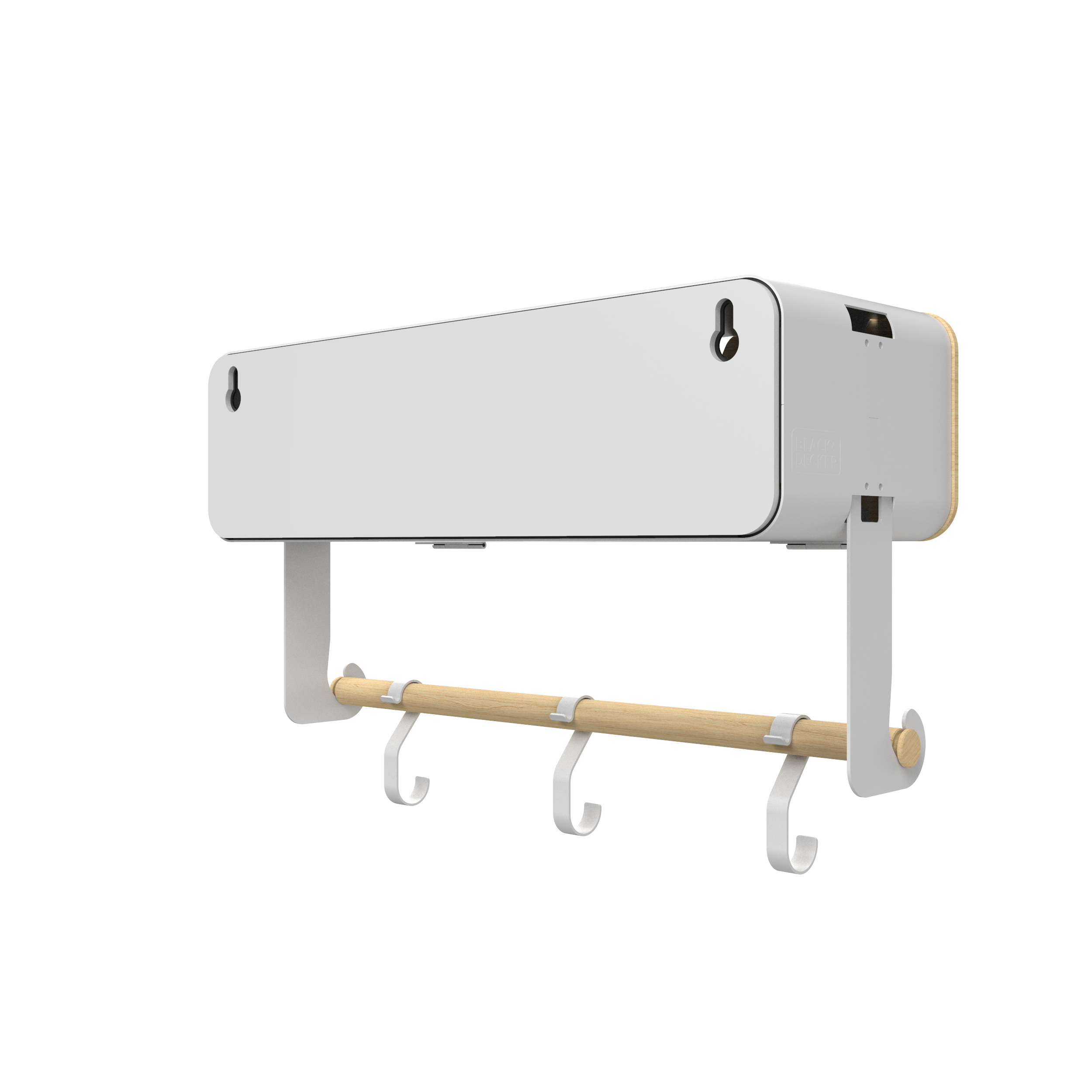 White Hanging / Magnetic Rack System-Shelf W/ Door