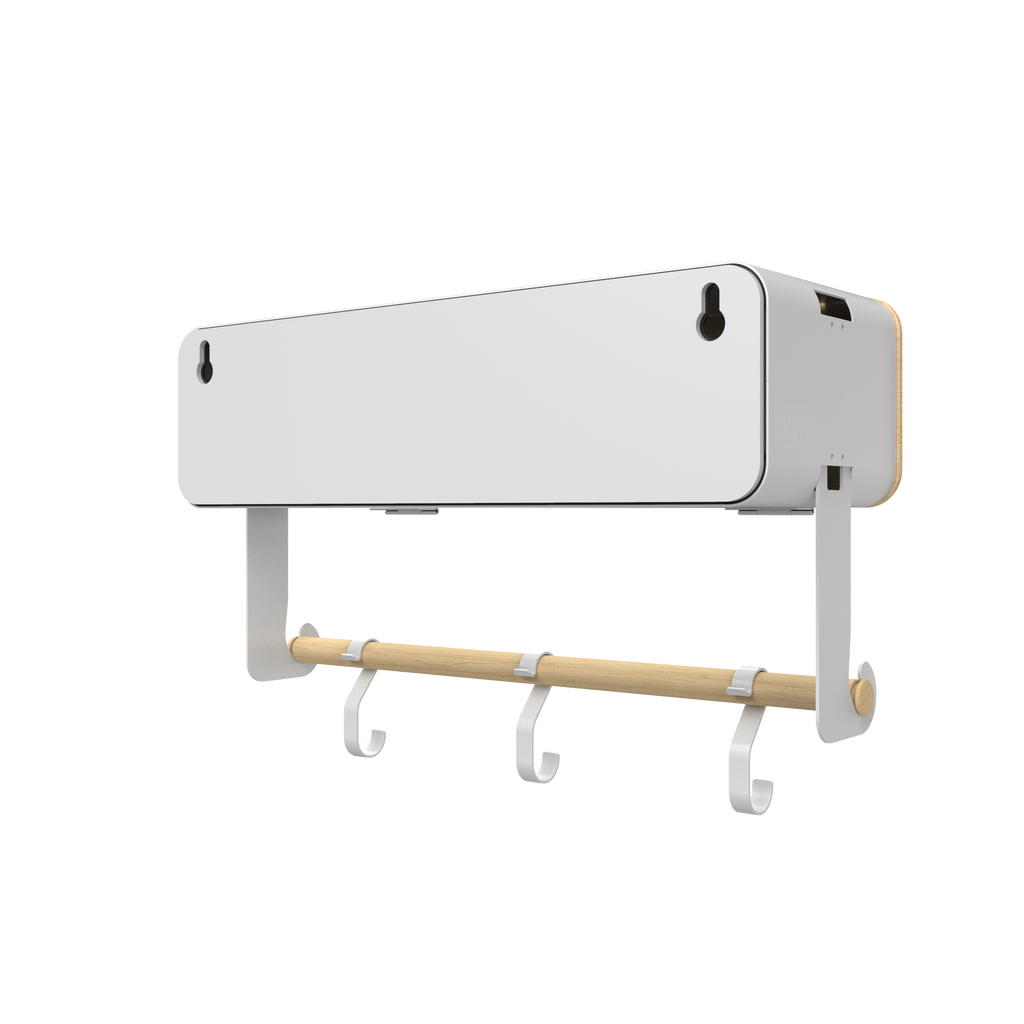 White Hanging / Magnetic Rack System-Shelf W/ Door