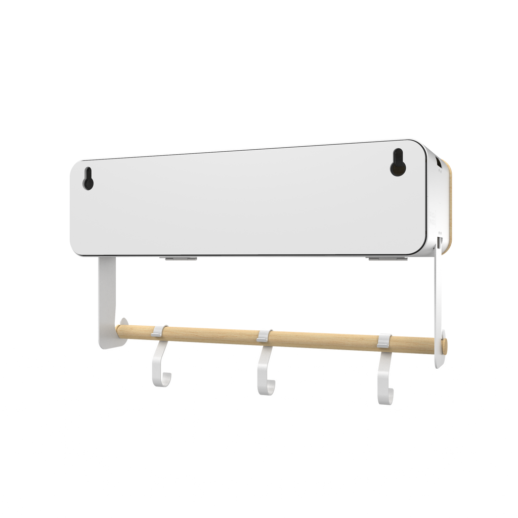 White Hanging / Magnetic Rack System-Shelf W/ Door