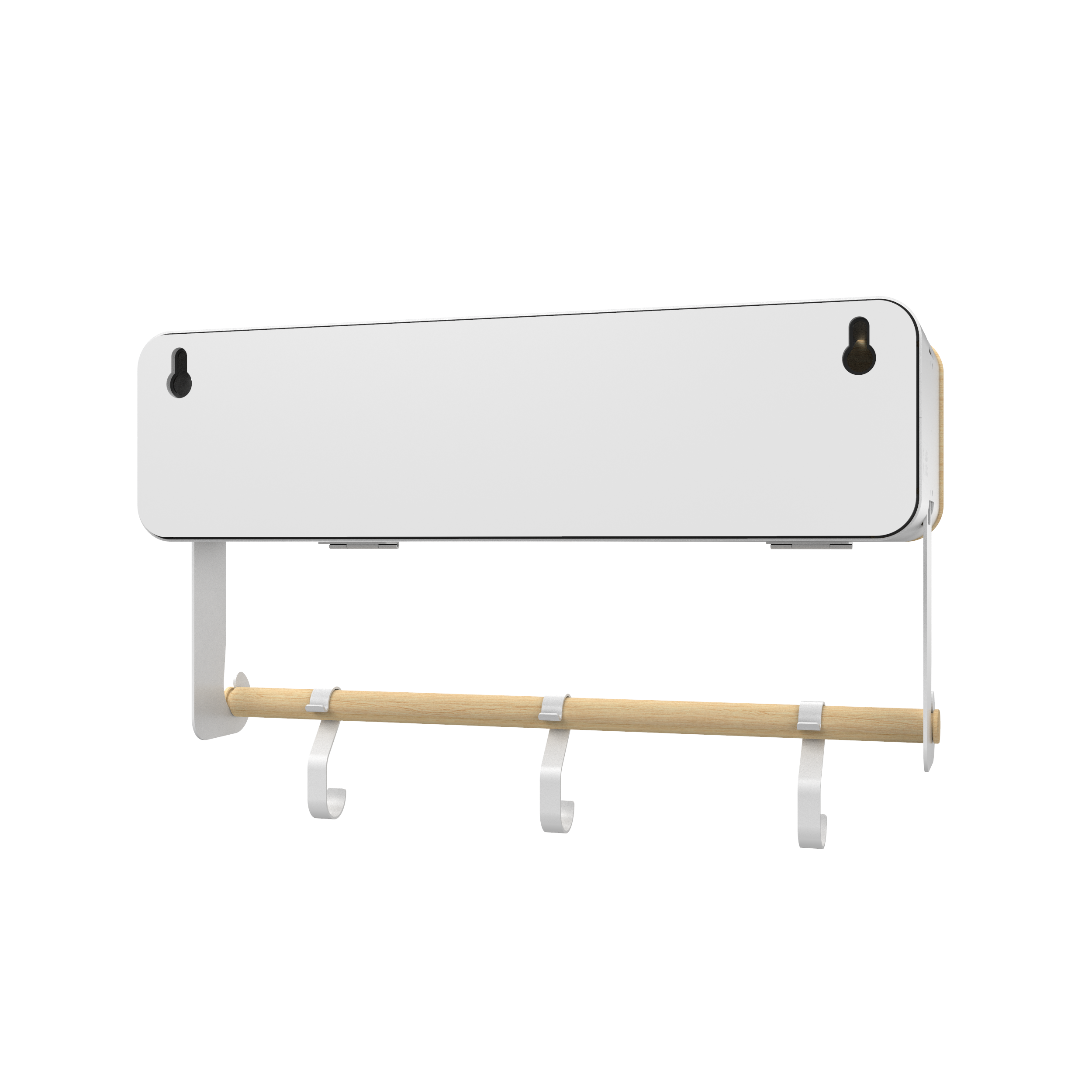 White Hanging / Magnetic Rack System-Shelf W/ Door