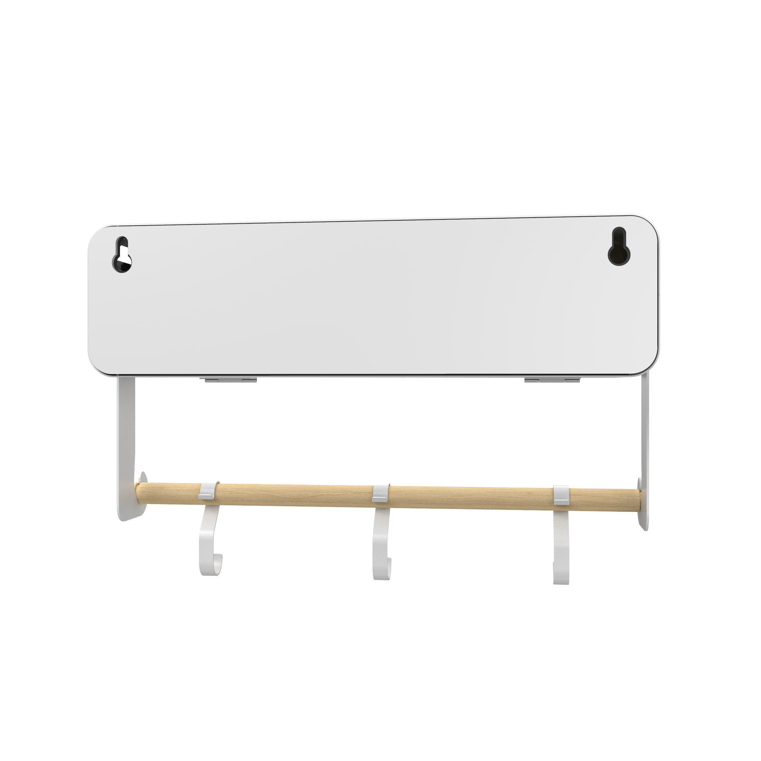 White Hanging / Magnetic Rack System-Shelf W/ Door