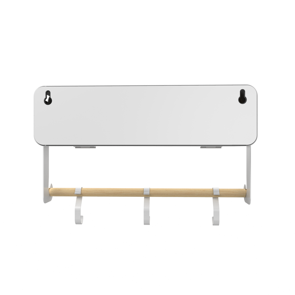 White Hanging / Magnetic Rack System-Shelf W/ Door