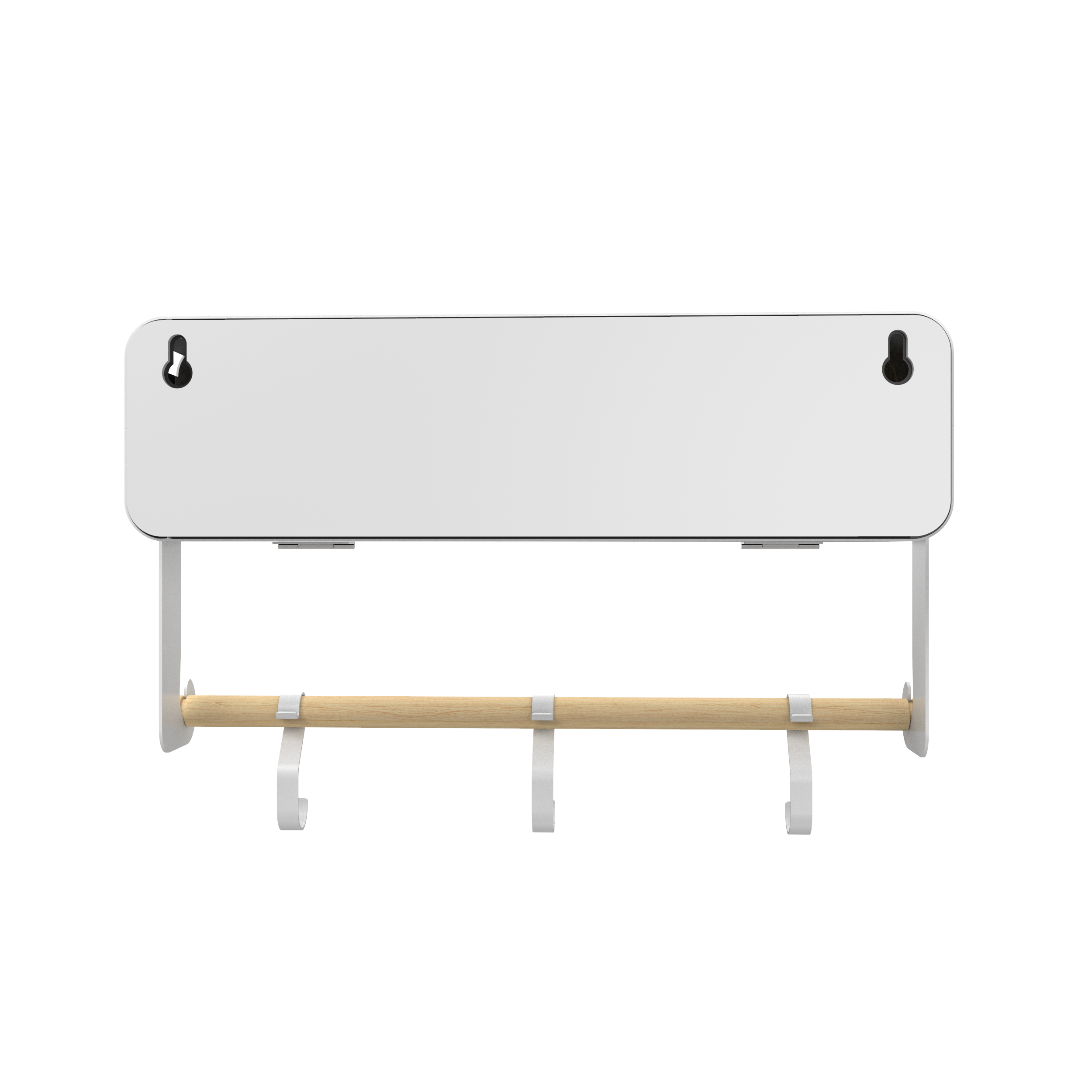 White Hanging / Magnetic Rack System-Shelf W/ Door