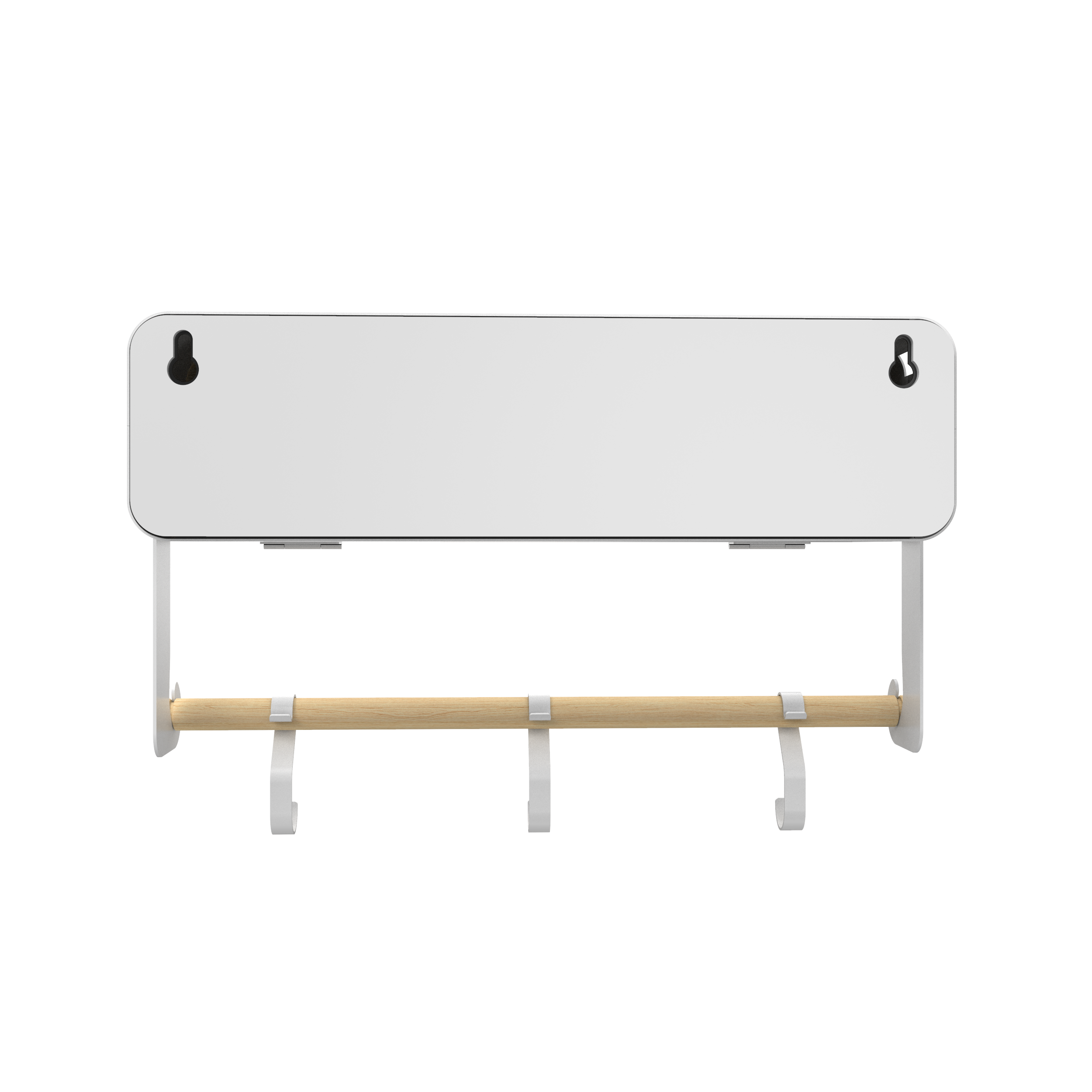 White Hanging / Magnetic Rack System-Shelf W/ Door