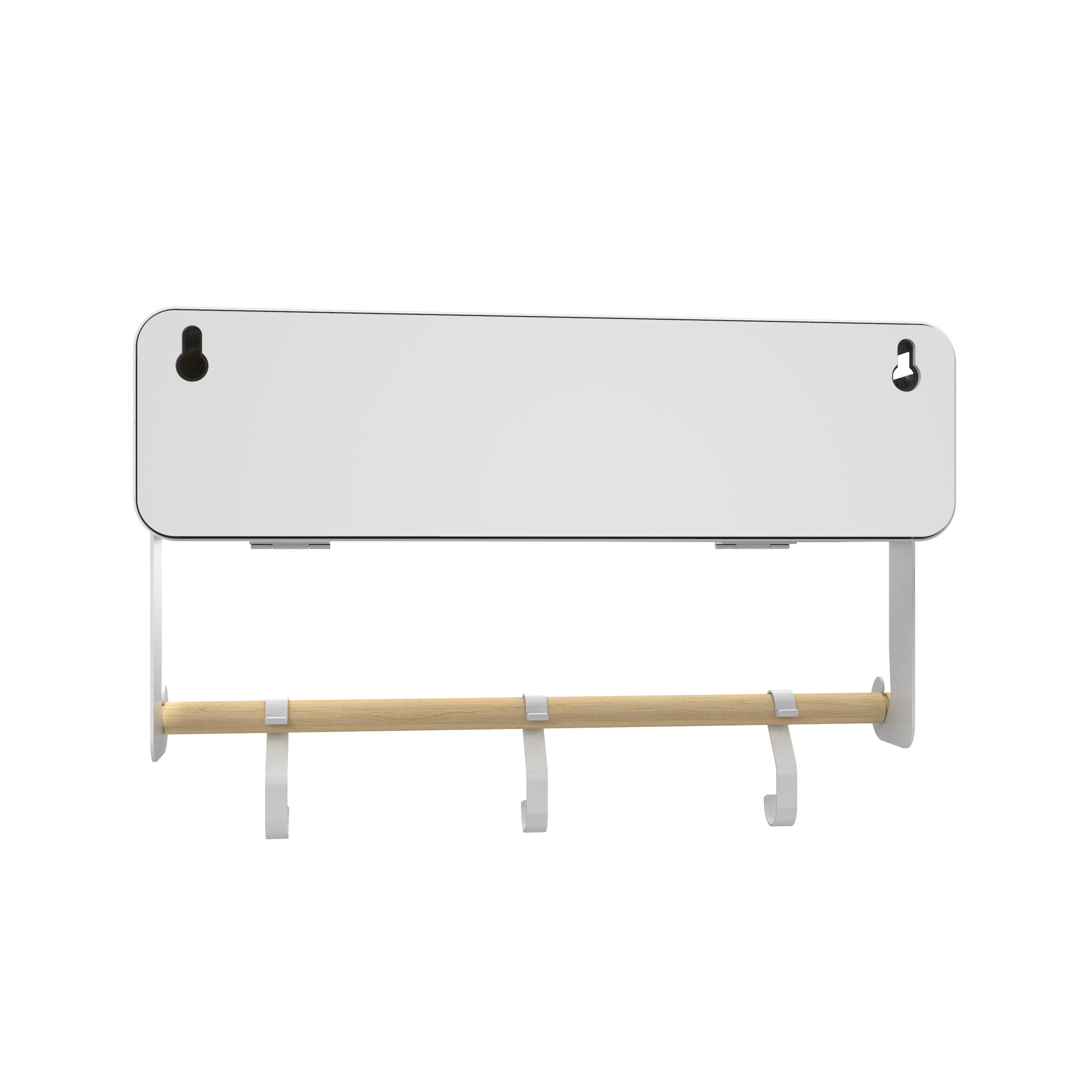 White Hanging / Magnetic Rack System-Shelf W/ Door