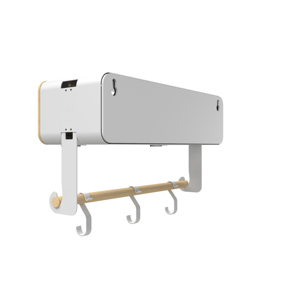 White Hanging / Magnetic Rack System-Shelf W/ Door