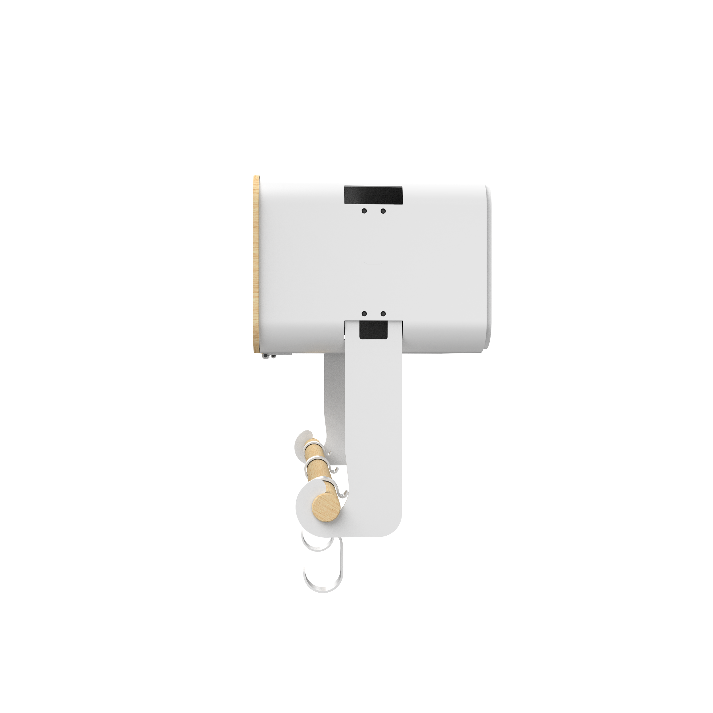 White Hanging / Magnetic Rack System-Shelf W/ Door