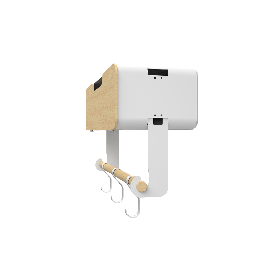 White Hanging / Magnetic Rack System-Shelf W/ Door