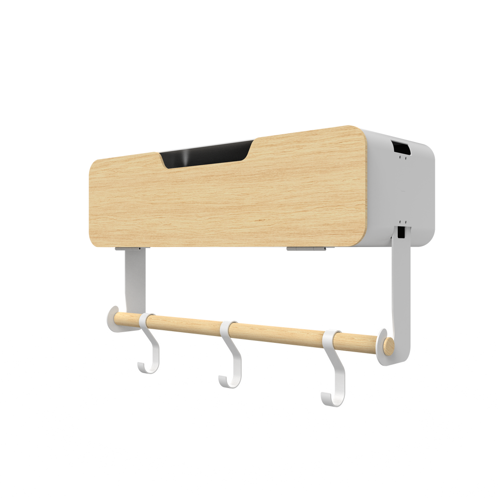 White Hanging / Magnetic Rack System-Shelf W/ Door
