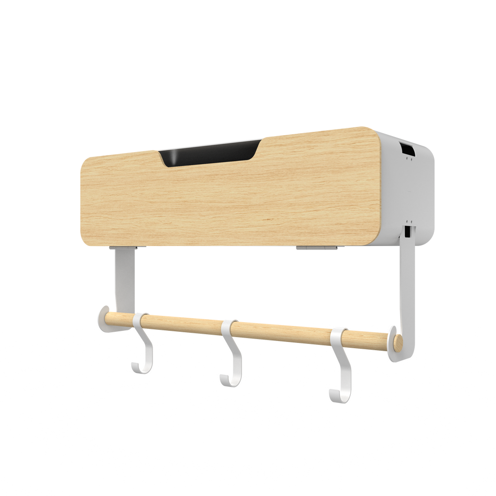 White Hanging / Magnetic Rack System-Shelf W/ Door