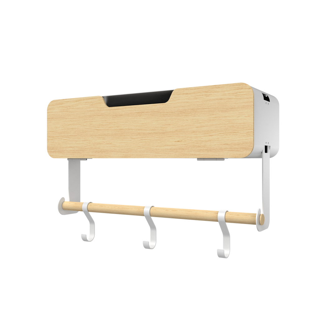 White Hanging / Magnetic Rack System-Shelf W/ Door