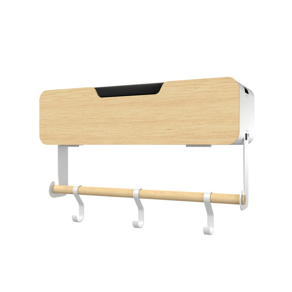 White Hanging / Magnetic Rack System-Shelf W/ Door