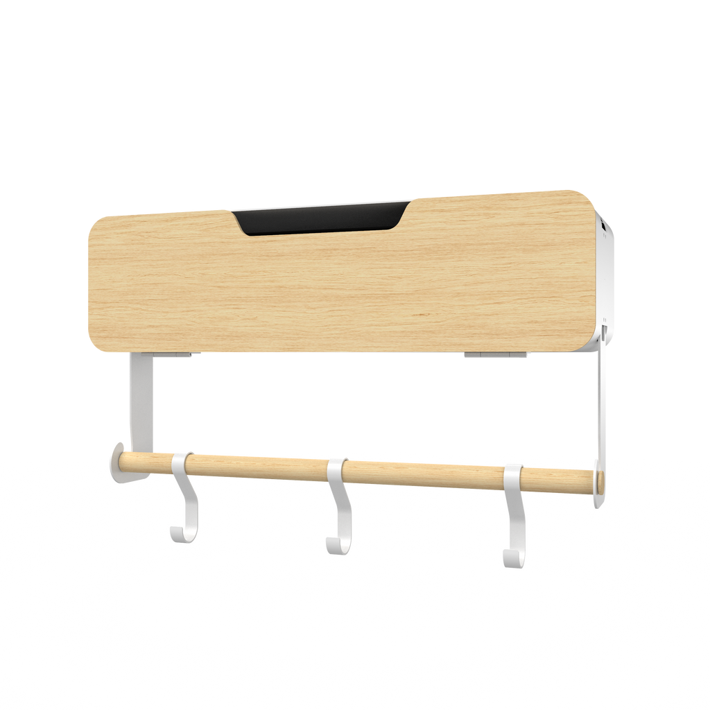 White Hanging / Magnetic Rack System-Shelf W/ Door