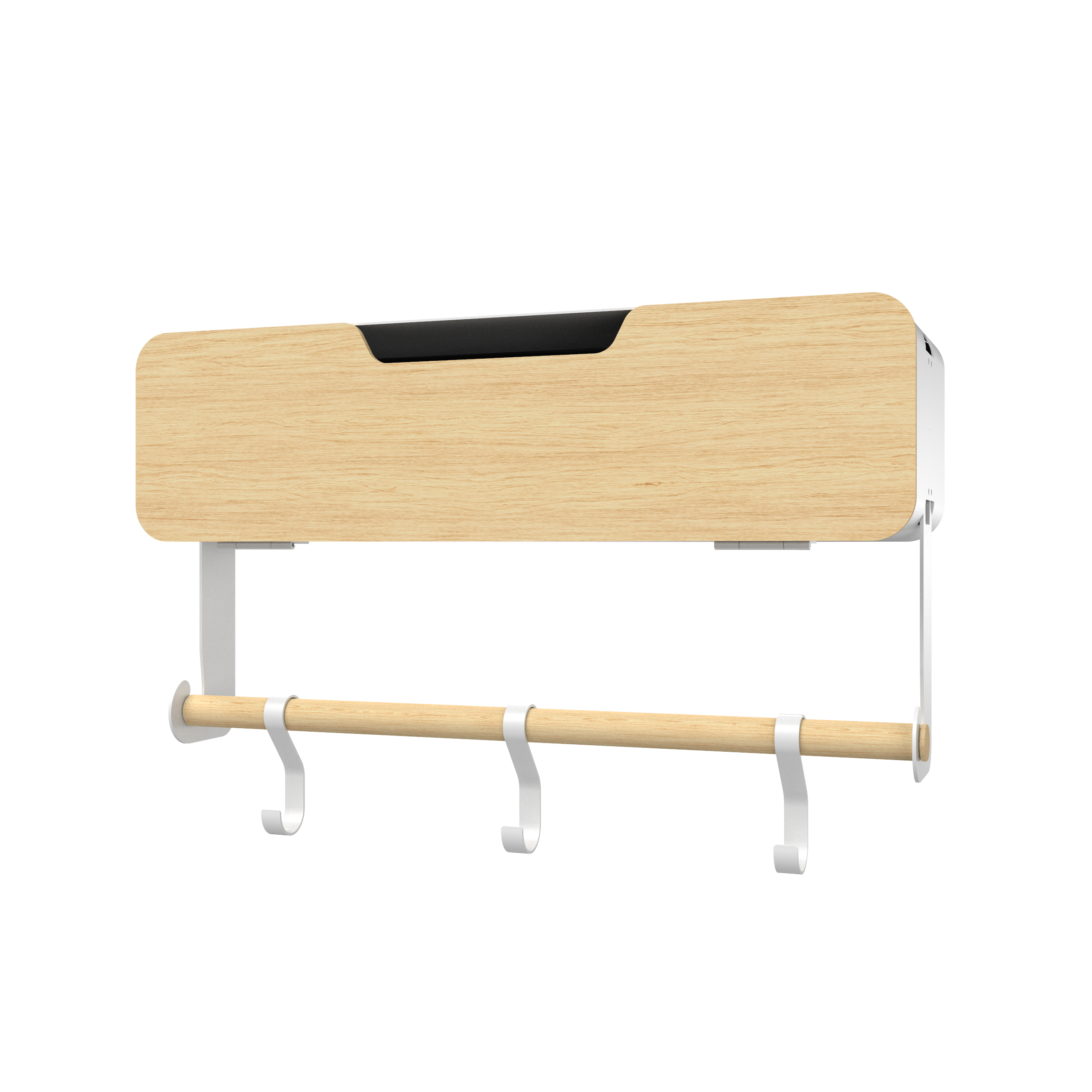 White Hanging / Magnetic Rack System-Shelf W/ Door