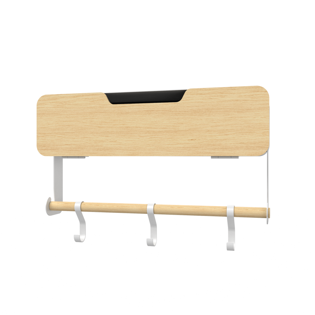 White Hanging / Magnetic Rack System-Shelf W/ Door