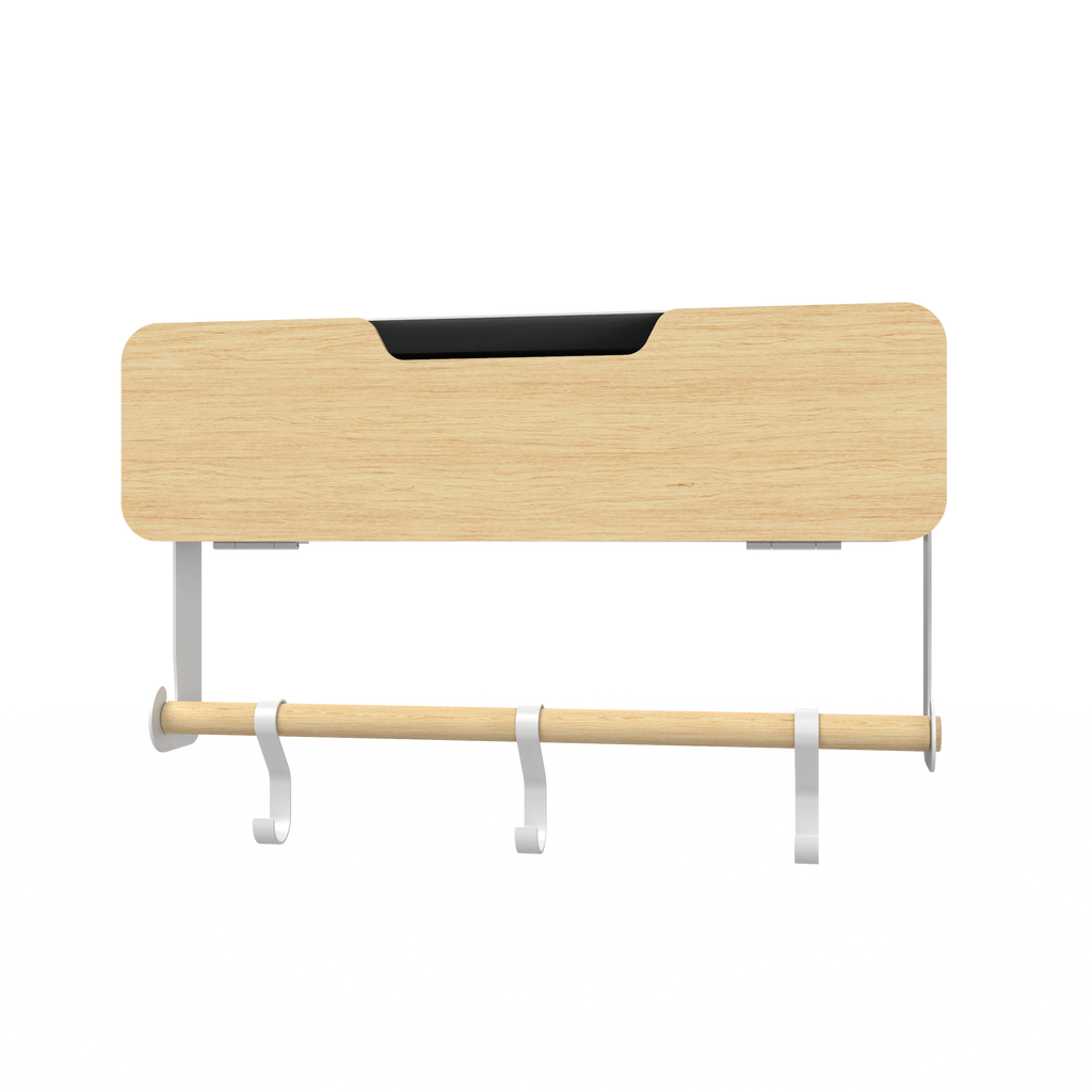 White Hanging / Magnetic Rack System-Shelf W/ Door