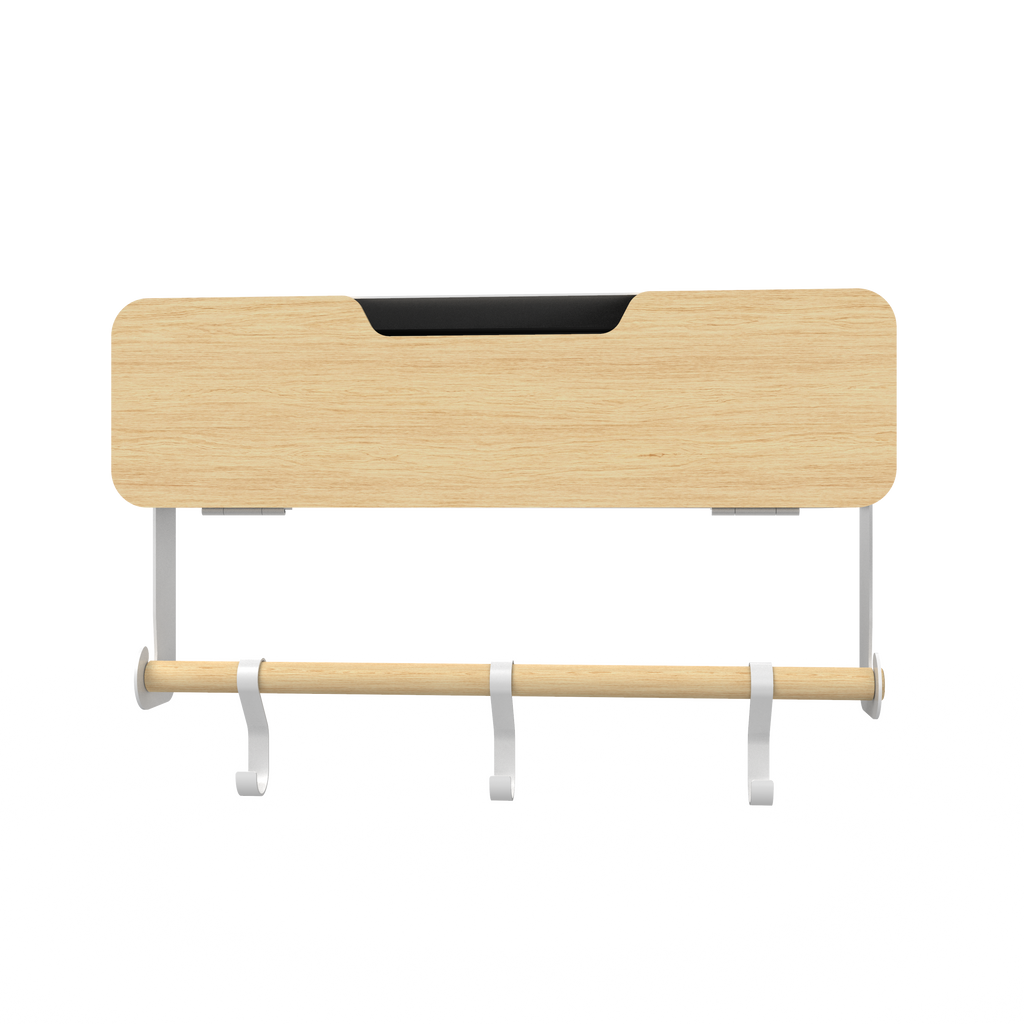 White Hanging / Magnetic Rack System-Shelf W/ Door