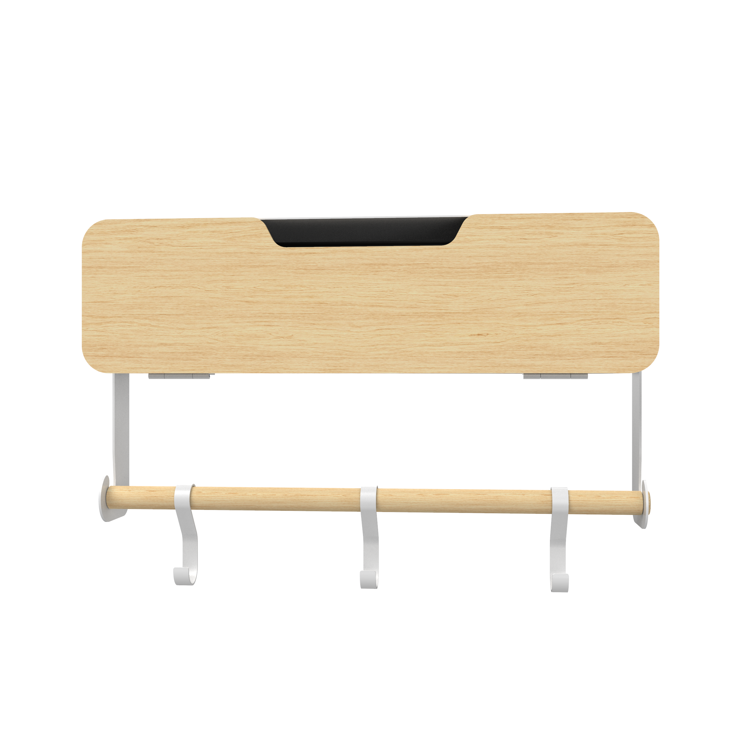 White Hanging / Magnetic Rack System-Shelf W/ Door