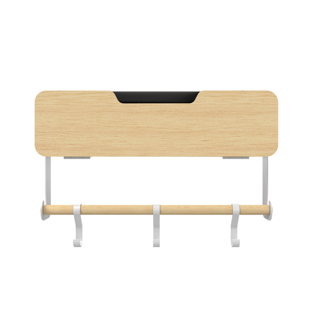 White Hanging / Magnetic Rack System-Shelf W/ Door