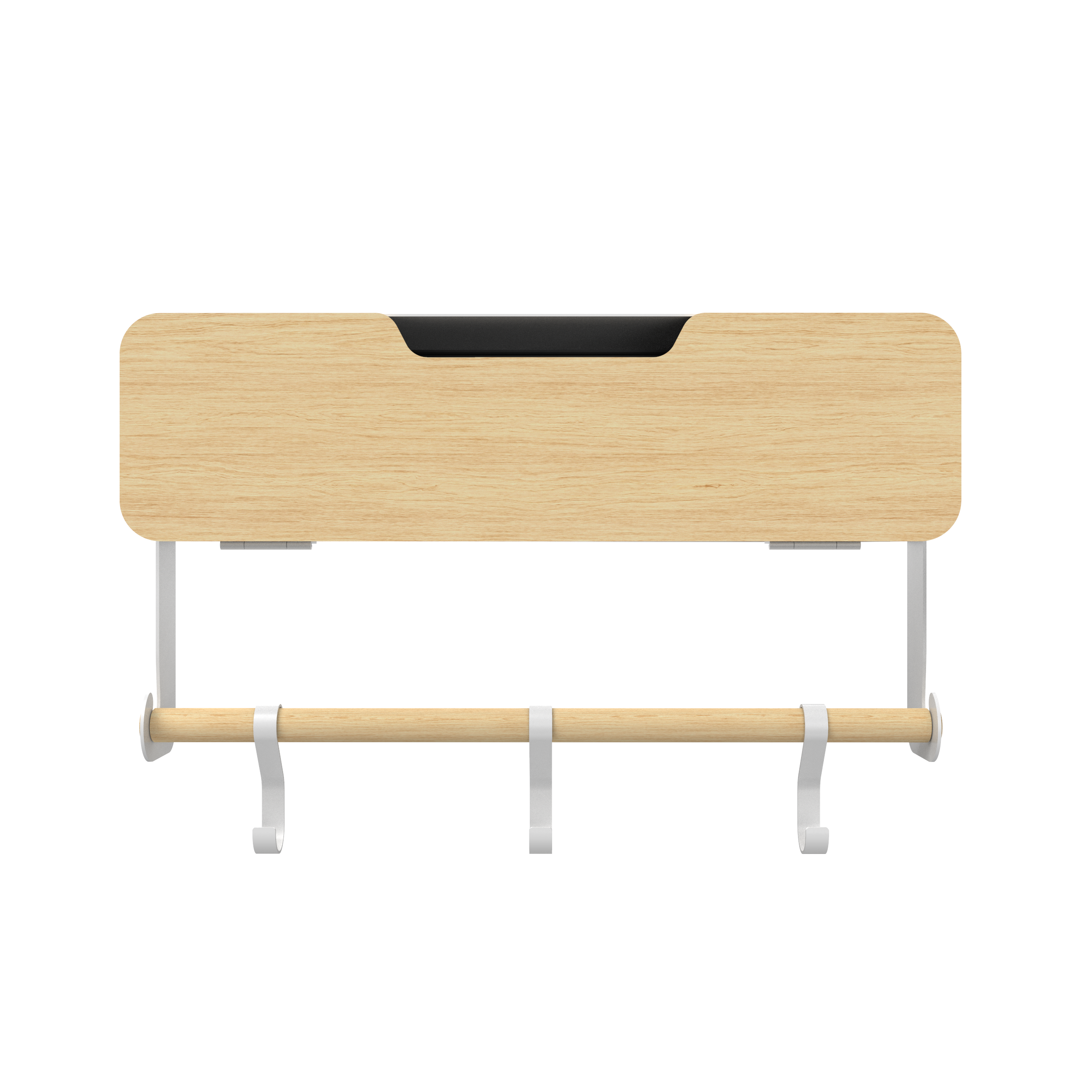 White Hanging / Magnetic Rack System-Shelf W/ Door
