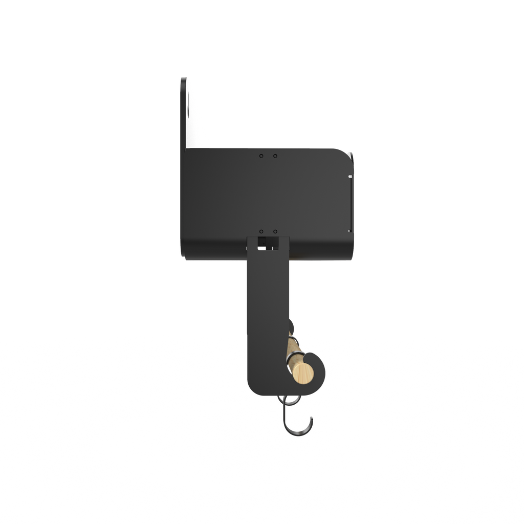 Black Hanging / Magnetic Rack System-Shelf W/Brackets