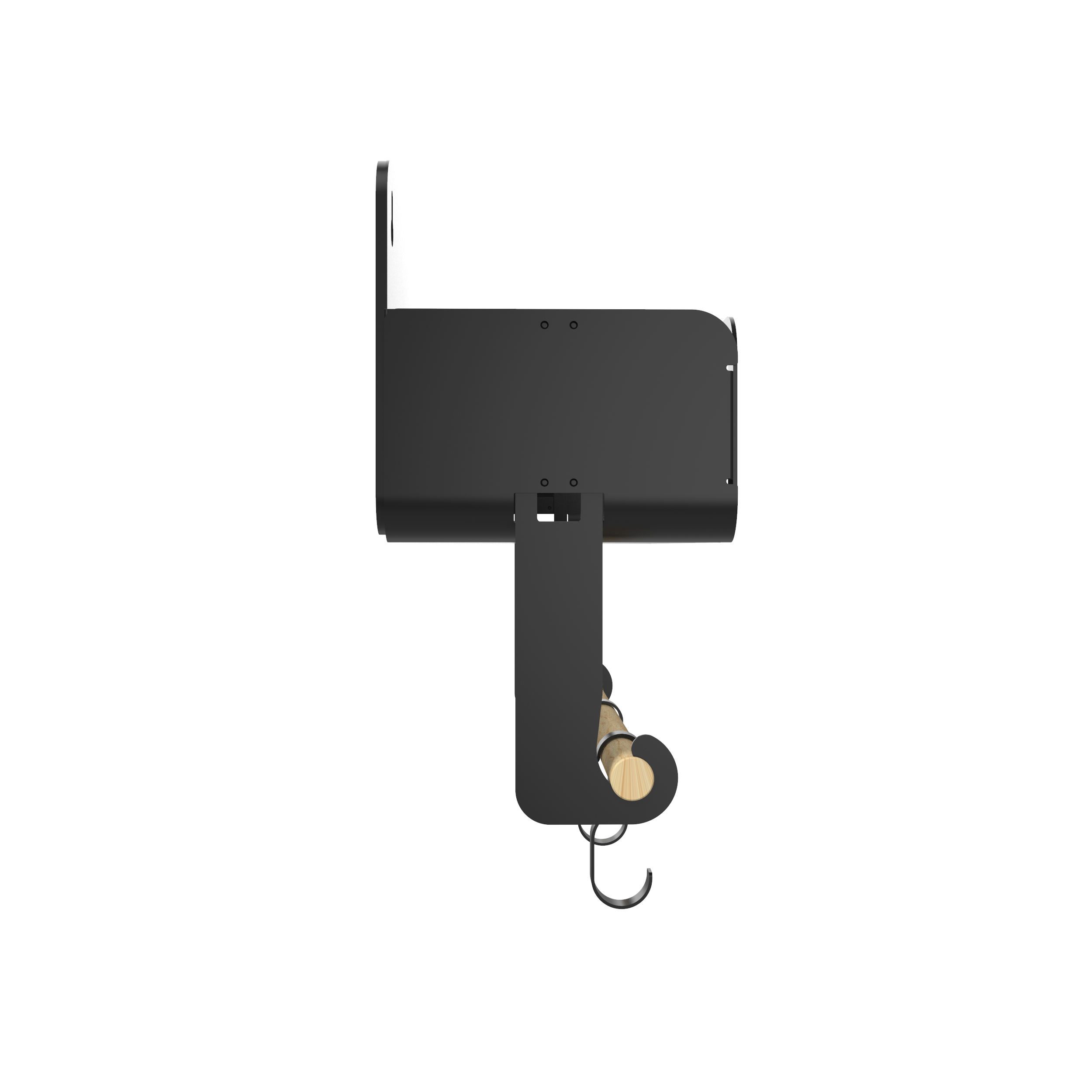 Black Hanging / Magnetic Rack System-Shelf W/Brackets