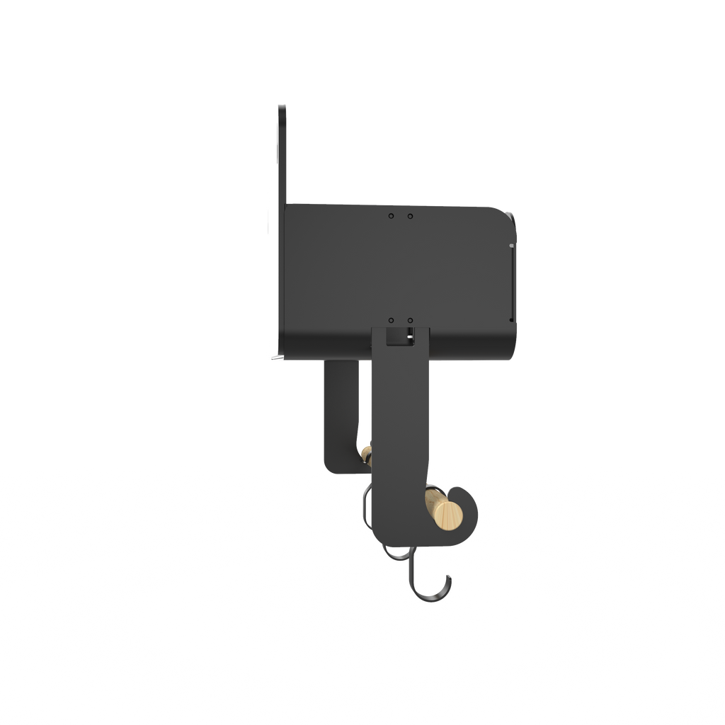 Black Hanging / Magnetic Rack System-Shelf W/Brackets