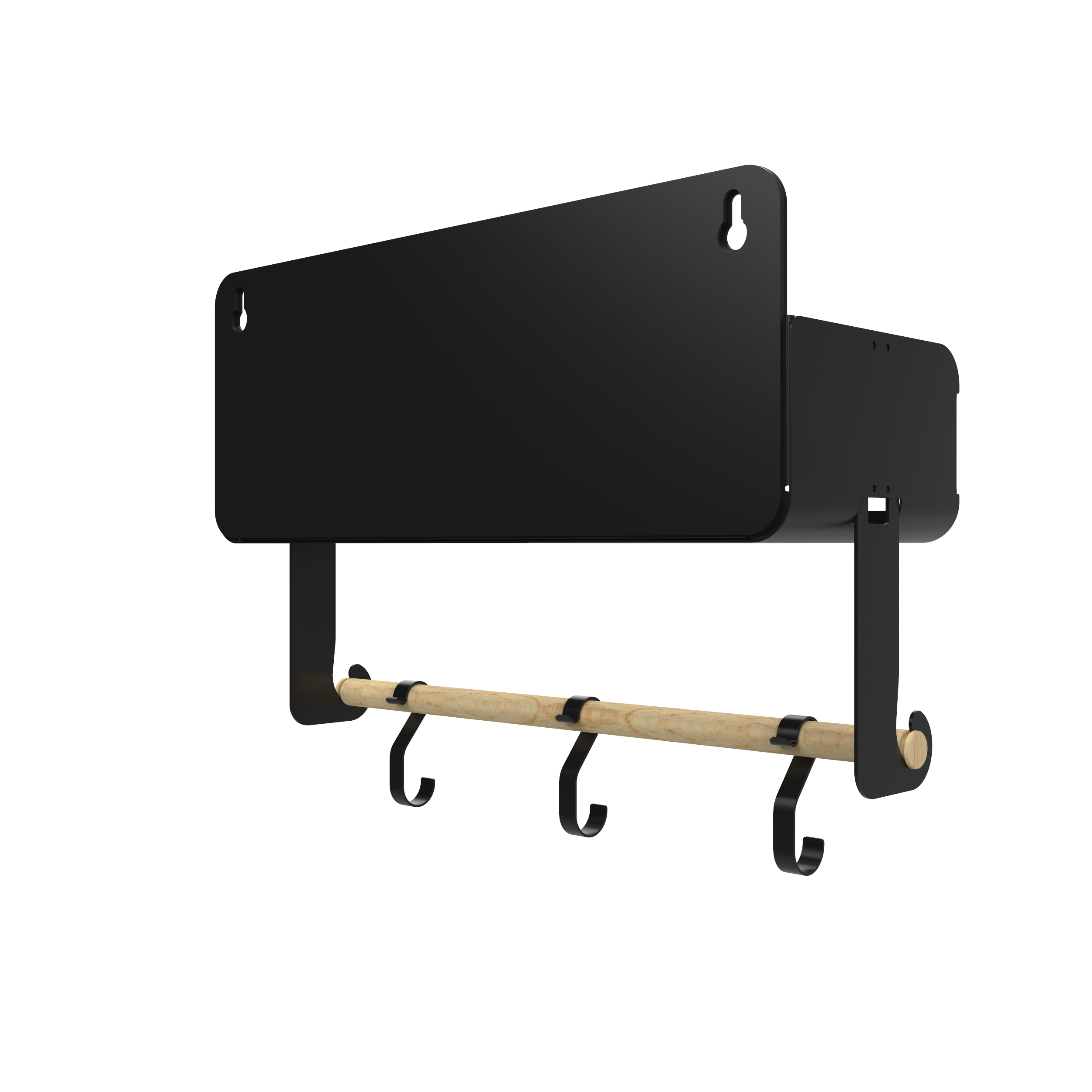 Black Hanging / Magnetic Rack System-Shelf W/Brackets