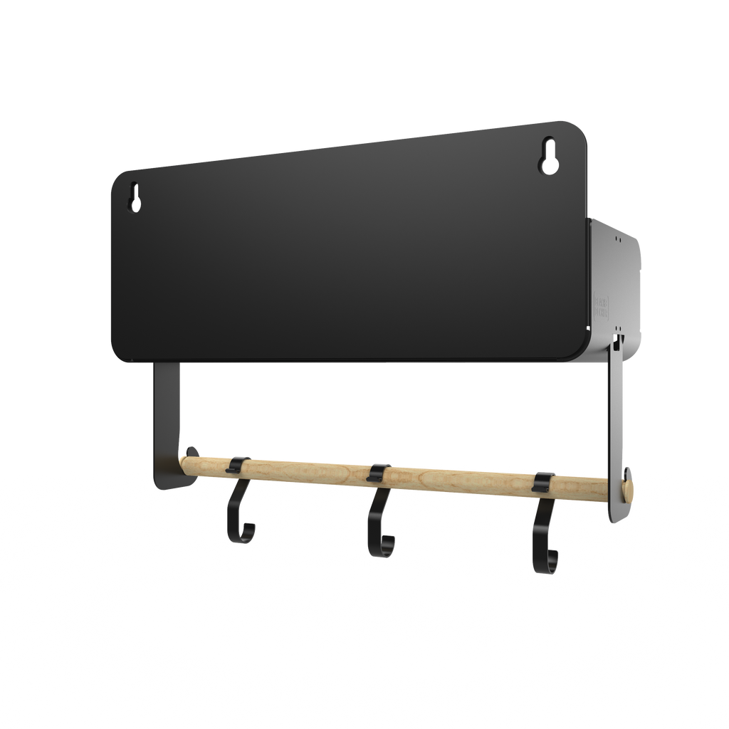 Black Hanging / Magnetic Rack System-Shelf W/Brackets