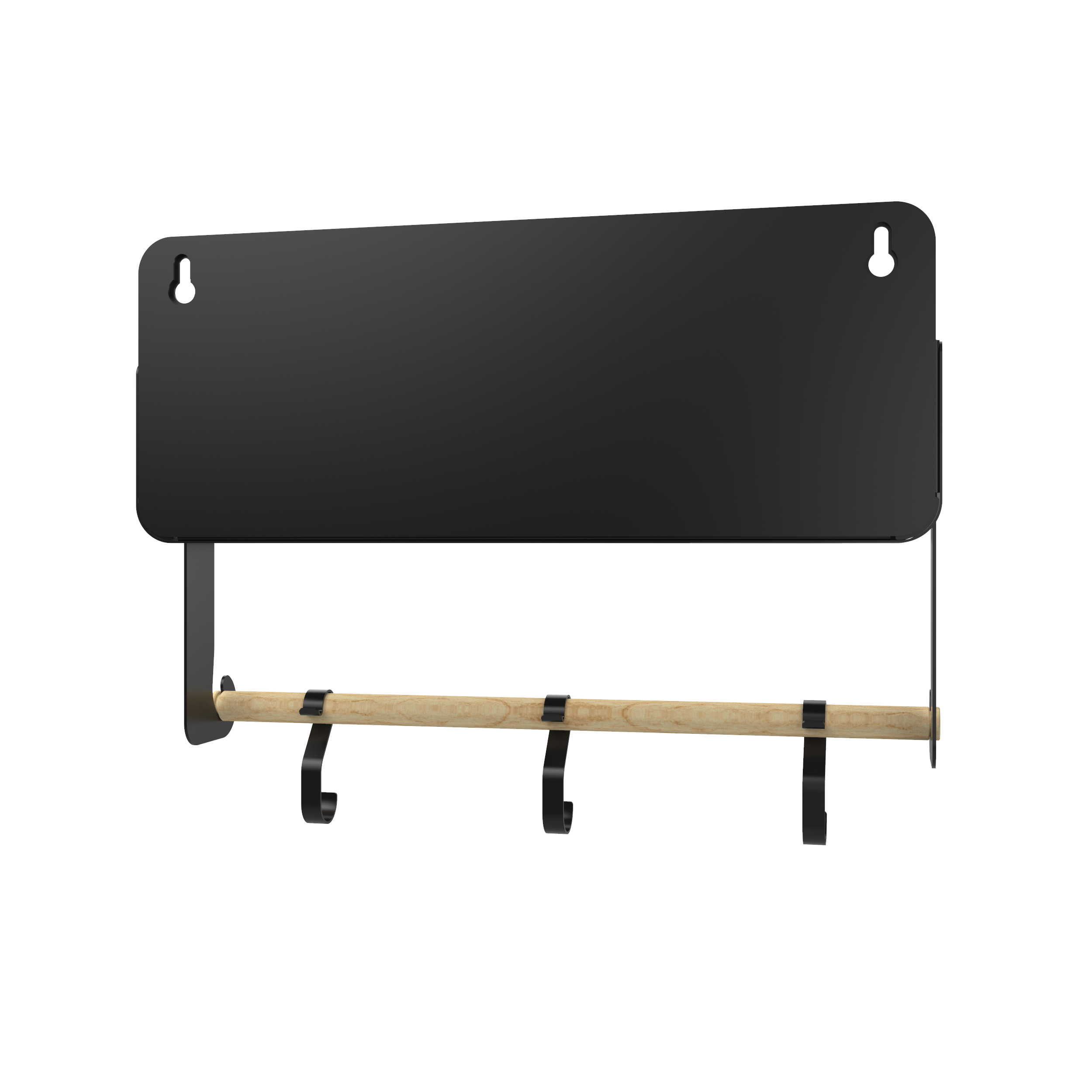 Black Hanging / Magnetic Rack System-Shelf W/Brackets