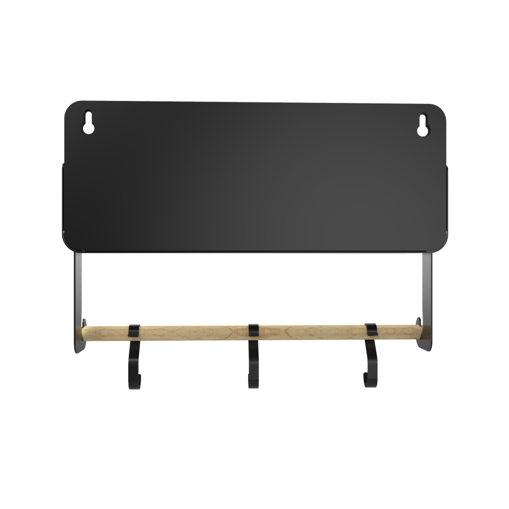 Black Hanging / Magnetic Rack System-Shelf W/Brackets